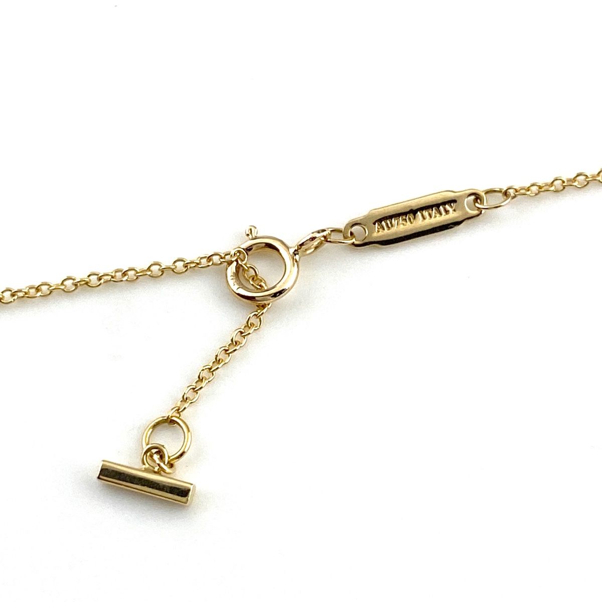 Tiffany & Co. Tスマイル　ネックレス　ラージ　YG750 ティファニー ネックレス 750YG Tスマイル ペンダント(ラージ