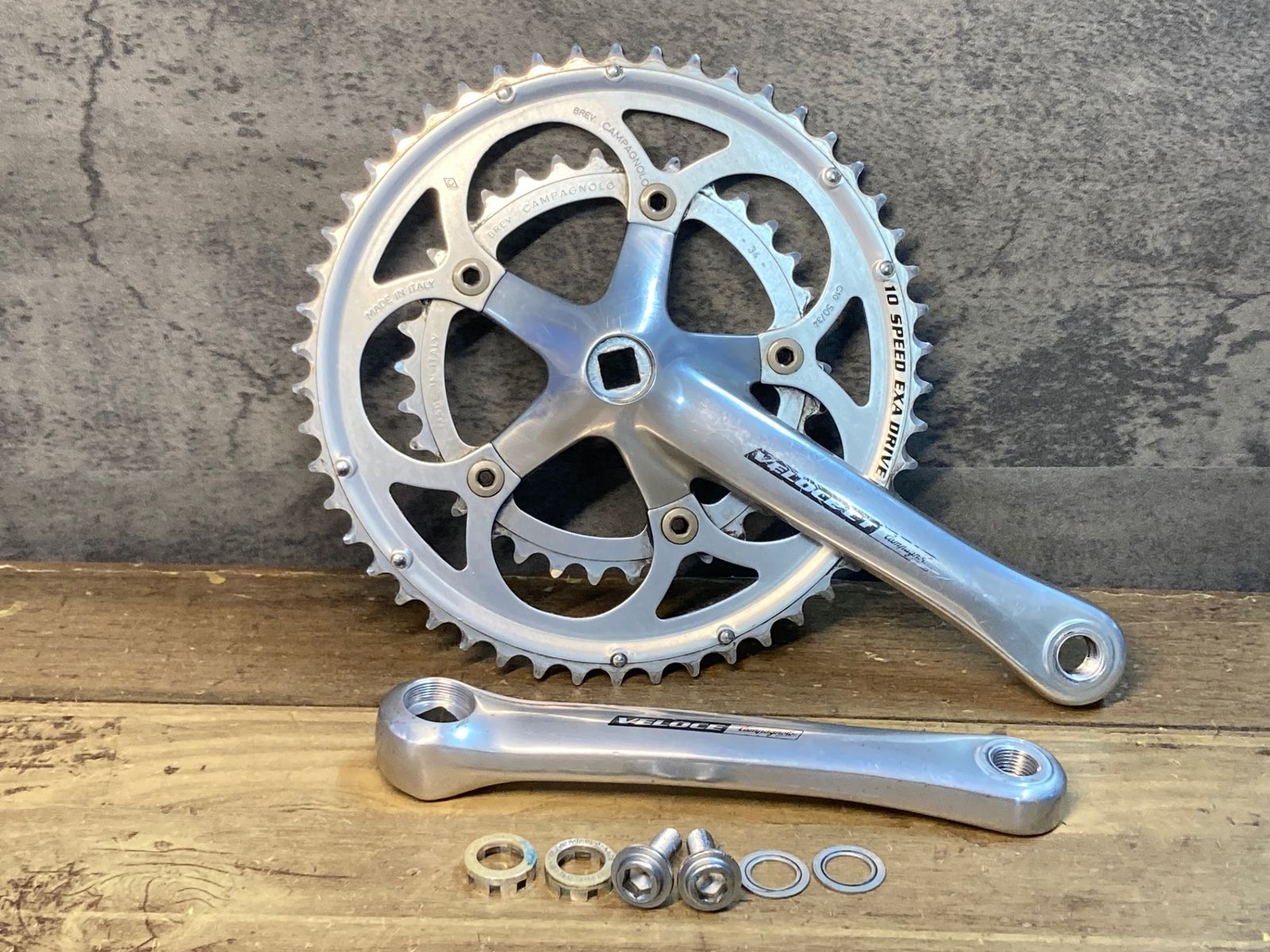 JG811 カンパニョーロ CAMPAGNOLO ヴェローチェ VELOCE CT クランクセット 170mm 50 34T シルバー