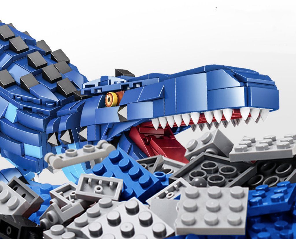 LEGO レゴ 互換 ブロック 恐竜 モササウルス 713 pcs 可動式 知育玩具