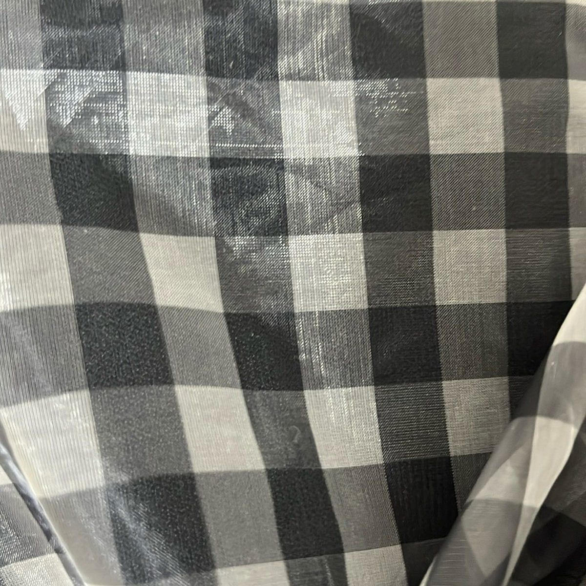 チェック柄 シースルー