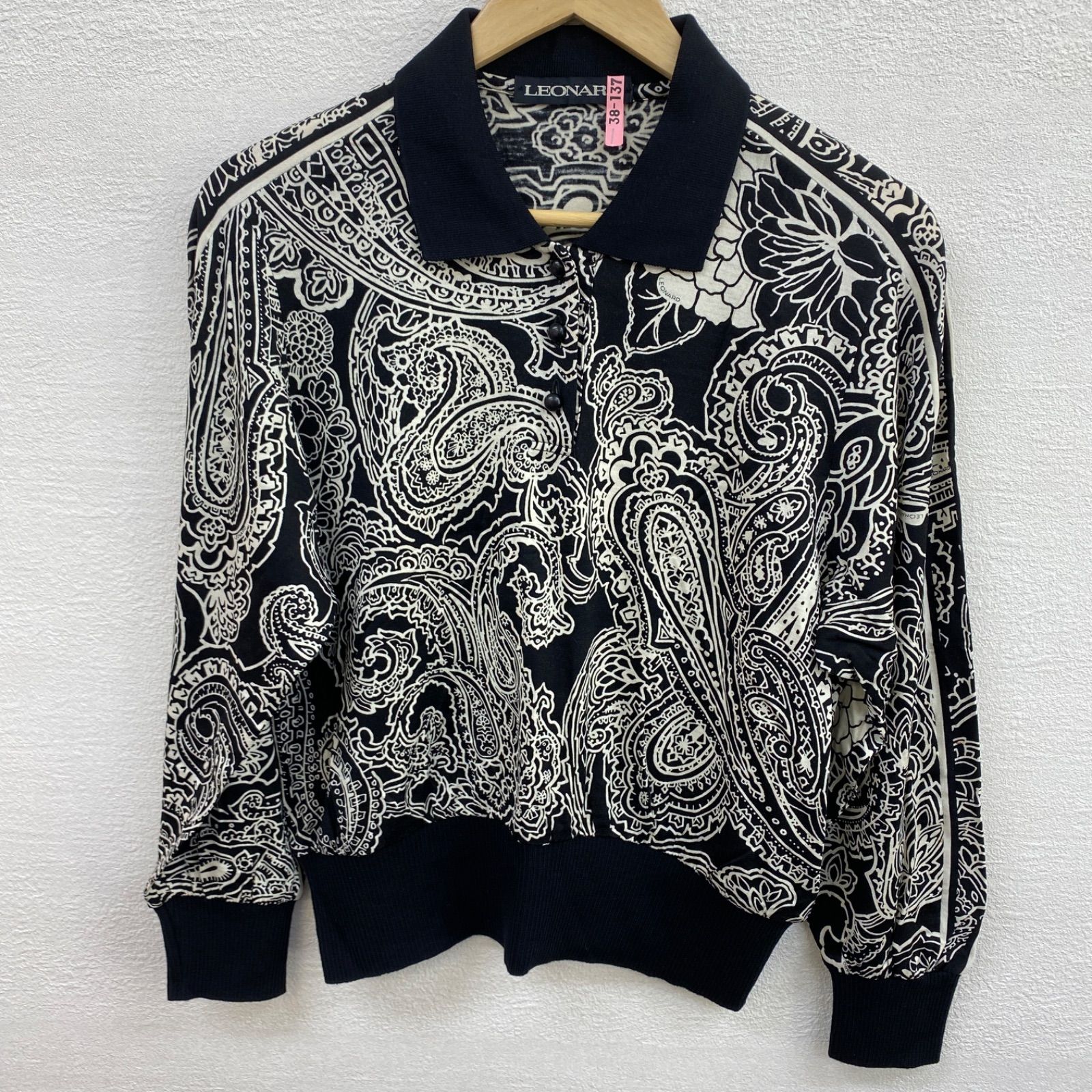 ★LEONARD★モダン柄トップス★４２★ ☆LEONARD☆モダン柄トップス☆42☆