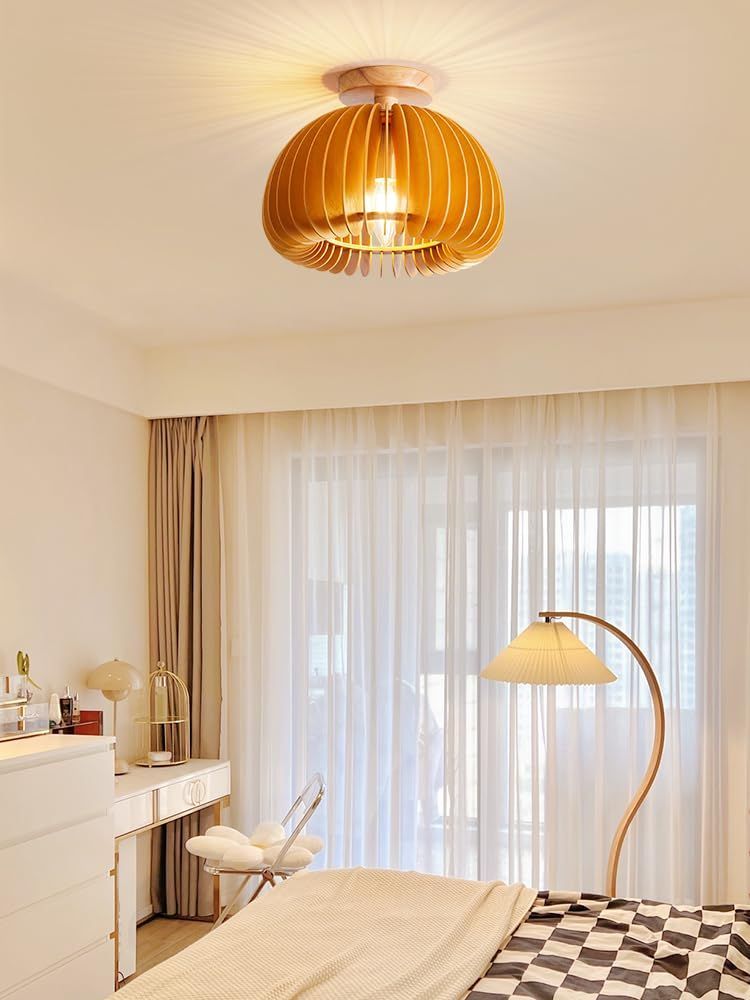 在庫セール】おしゃれ照明 和風のシンプルでレトロなかぼちゃ型 照明