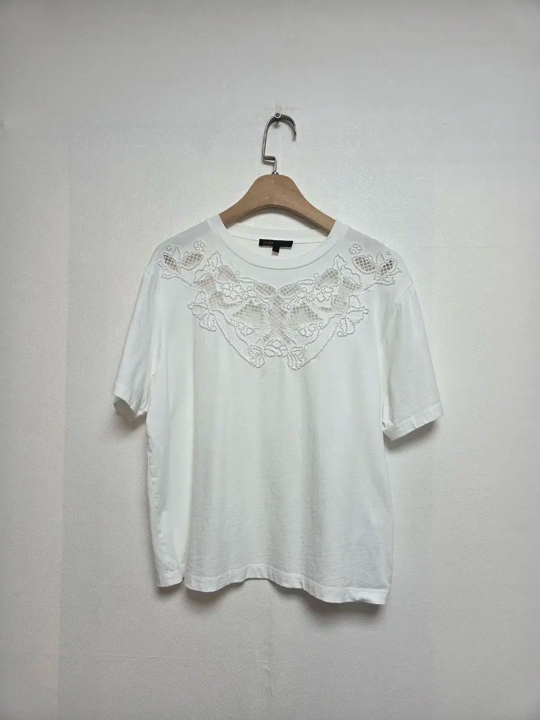 maje マージュ 刺繡 半袖 Tシャツ ホワイト S