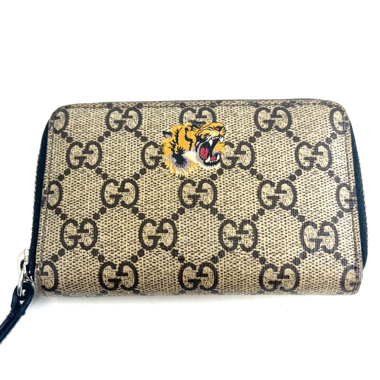 美品☆GUCCI グッチ GGスプリーム ジッピーコインケース 小銭入れ