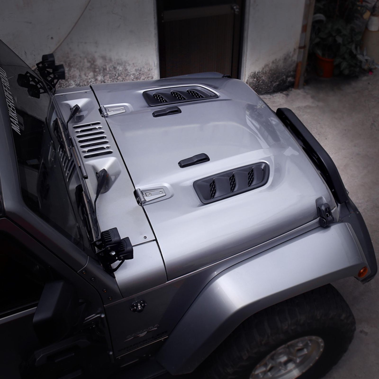ラングラー JK ボンネット JL風 JLスタイル フード ジープ JEEP