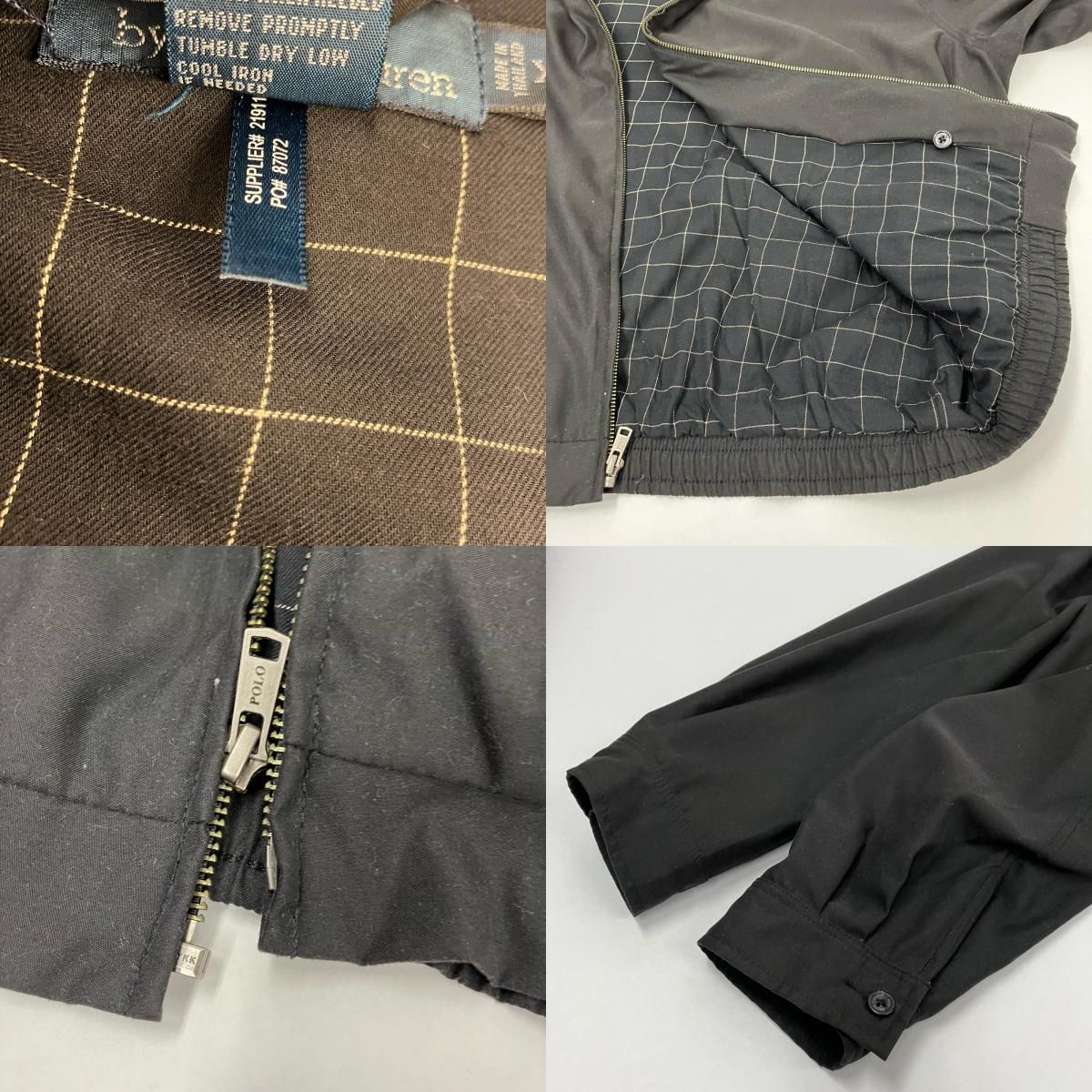 スニーカ イオン広店 POLO RALPH LAUREN ポロ ラルフローレン ブルゾン スウィングトップ ブラック サイズ XL 93 可能