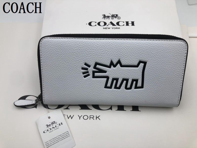 COACH 長財布 コーチ 財布 シグネチャー アコーディオンラウンドジップ 