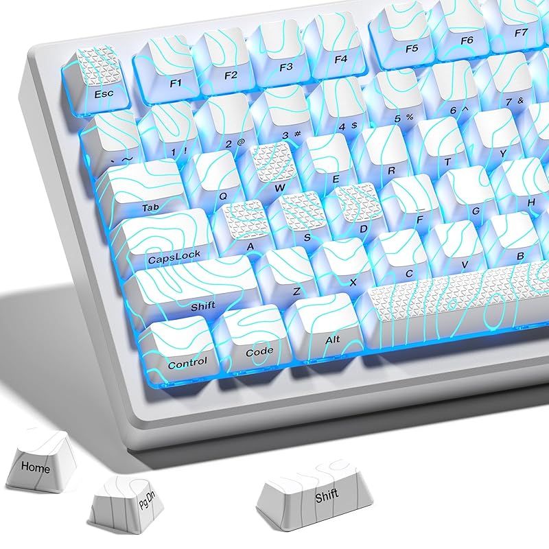 118キー XVX 機械式キーボード用 キーキャップセット キーキャップ PBTキーキャップ | PBT IMD透光 IMD透光技術搭載 ロープロファイル カスタムキーキャップ Set : Black PBTキー