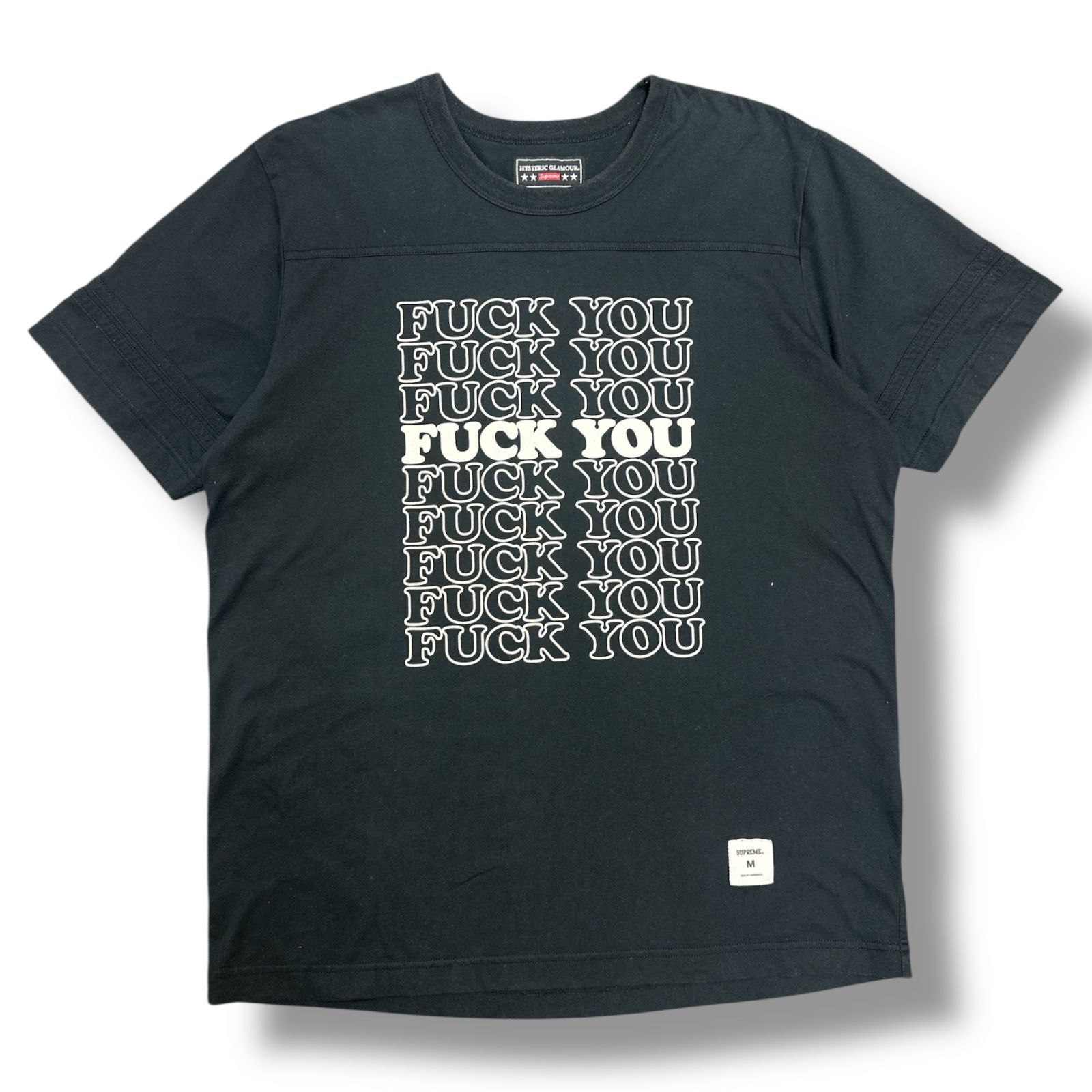 国内正規 Supreme × HYSTERIC GLAMOUR 17FW Fuck You Football Tee 