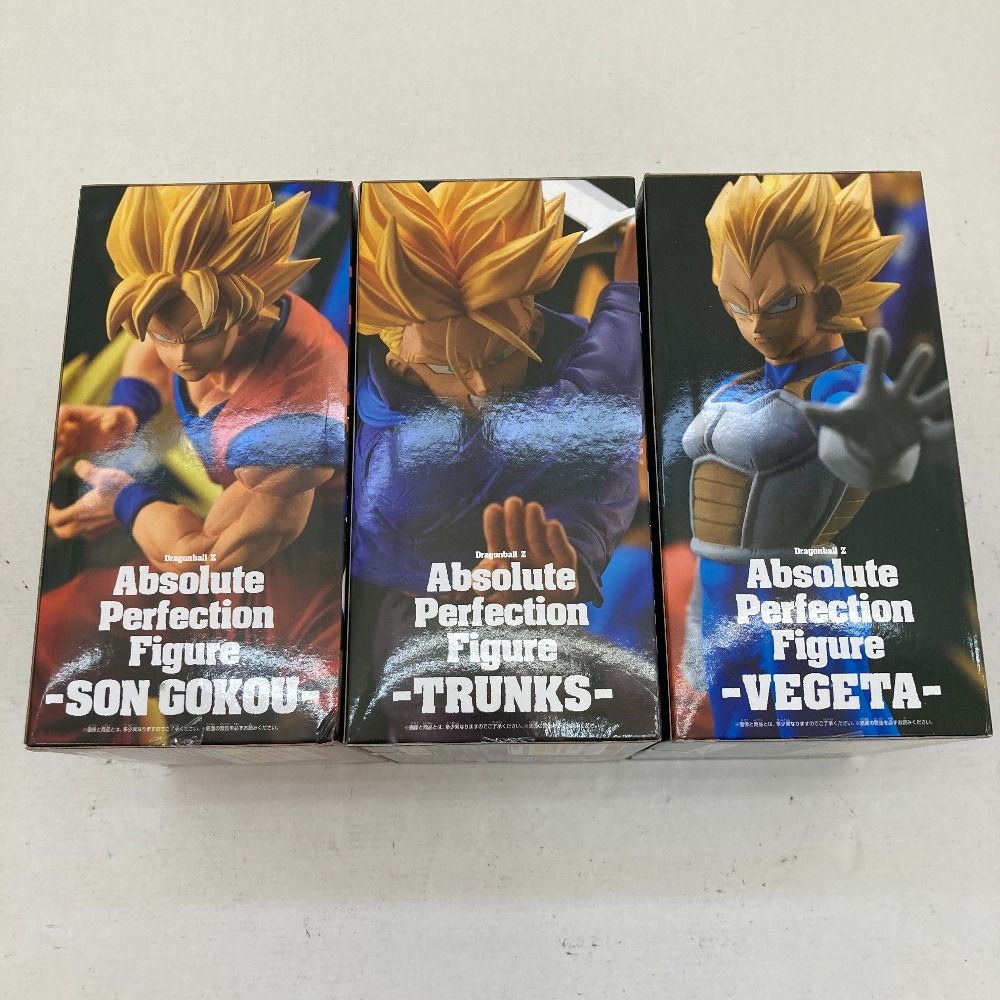 ⭐️ドラゴンボール　悟空　トランクス　ベジータ　ブルマ　フィギュア　3点セット 03w19115 ドラゴンボール Absolute Perfection Figure 3体セット