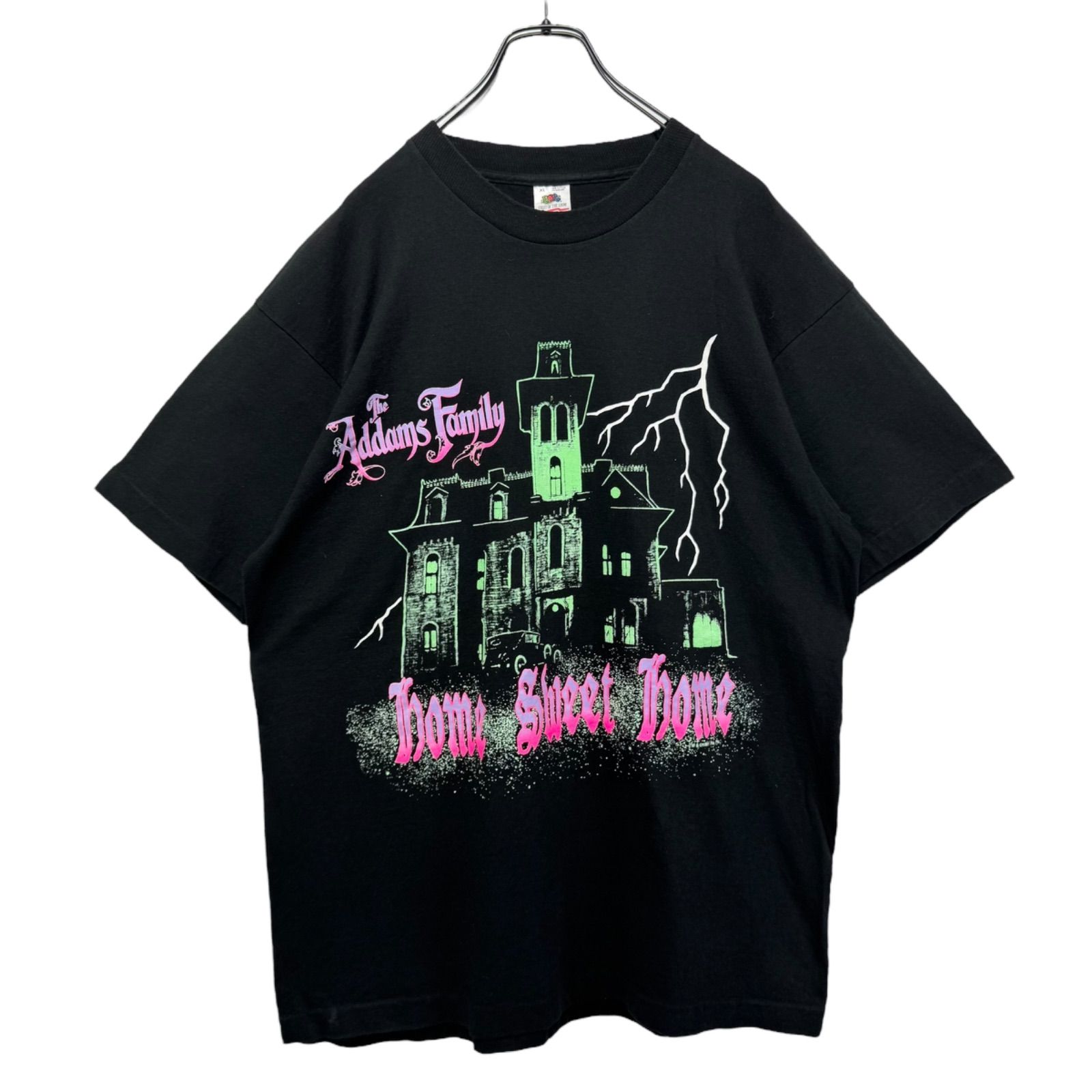 90s vintage 1991 The Addams Family home sweet home Print T-shirt