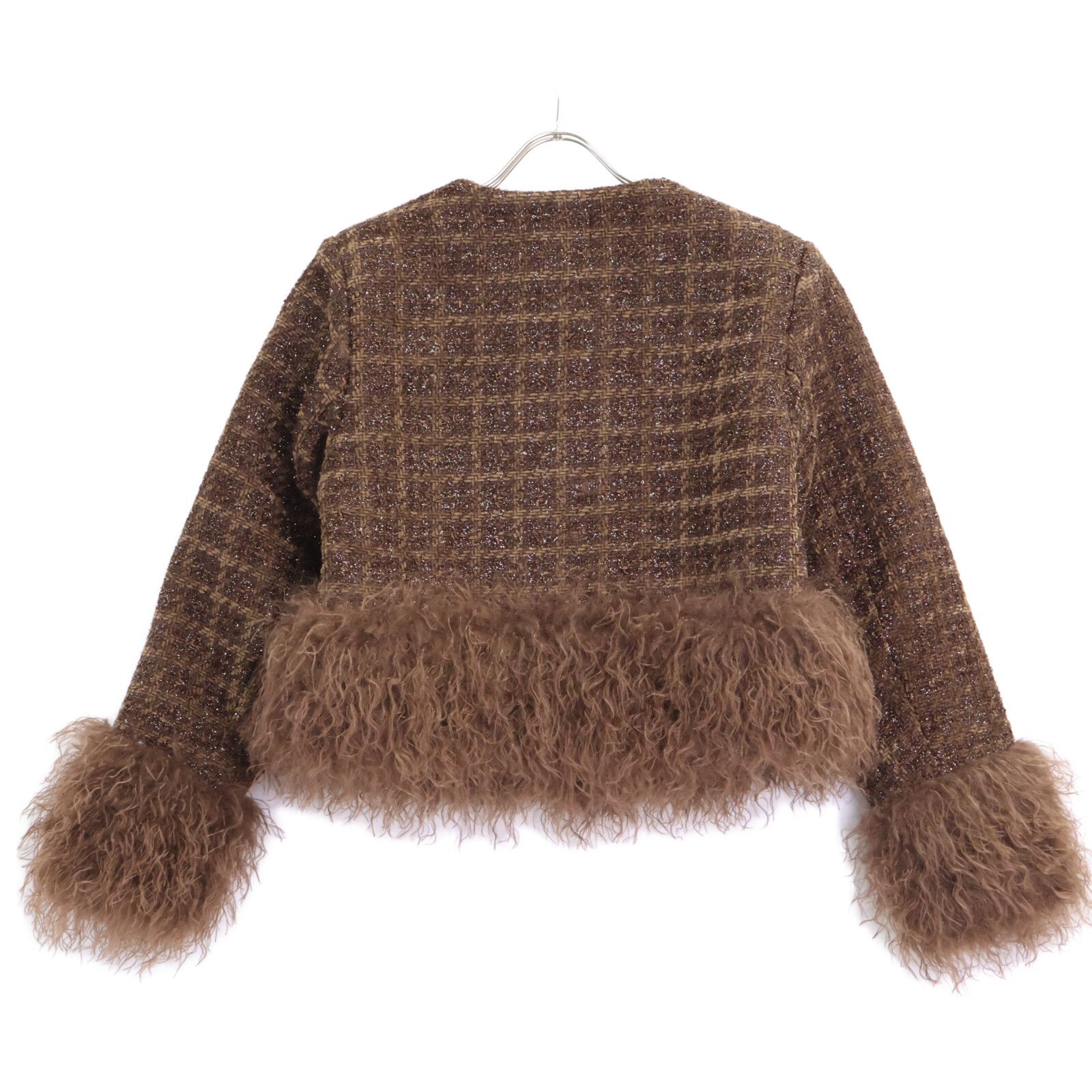 【ANDREA & Co】ツイードファージャケット ANDREA & Co. アンドレアアンドコー anzeal-FRE24-103 ﾂｲｰﾄﾞﾌｧｰ