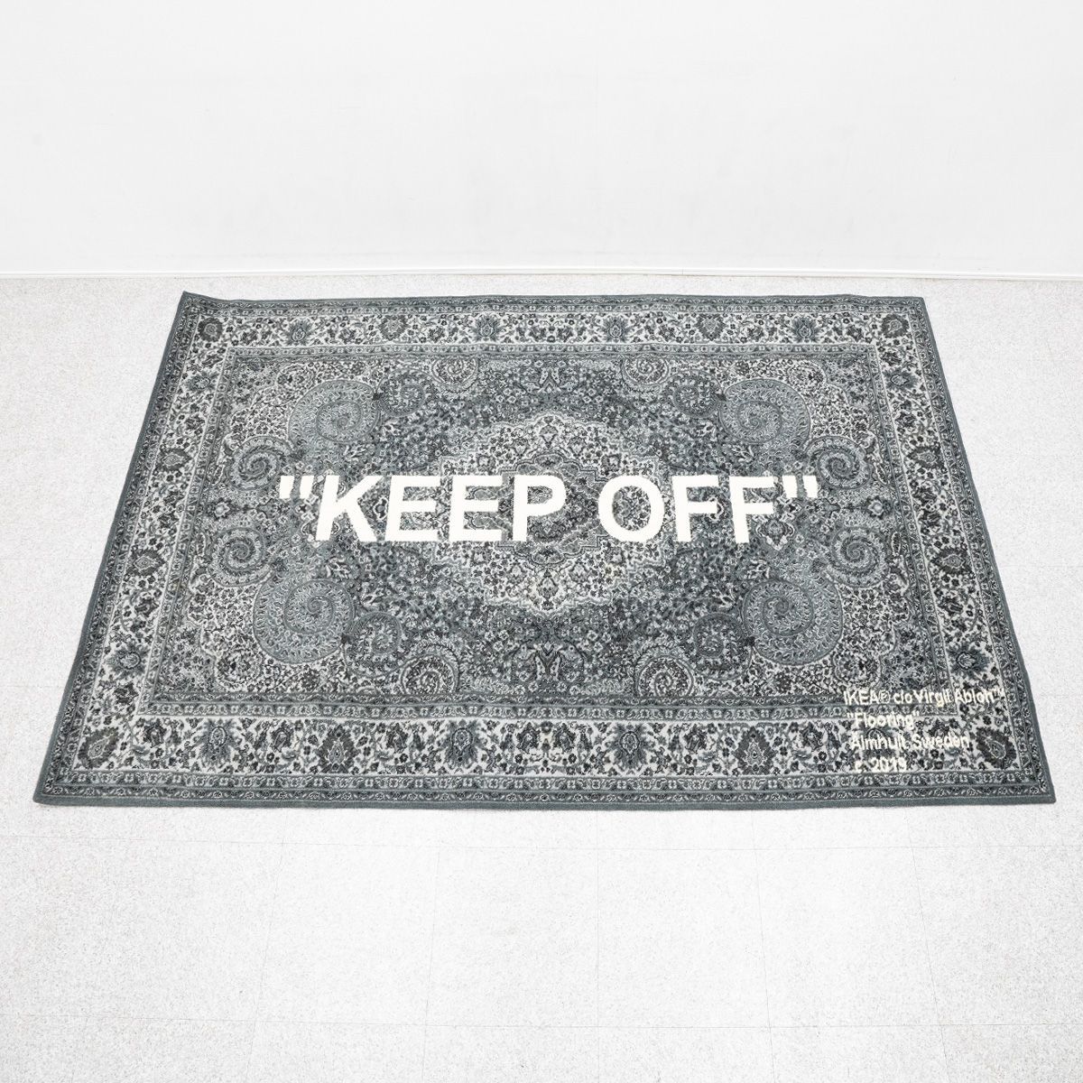 中古品】IKEA イケア ART EVENT 2019 “ KEEP OFF ” ラグ VIRGIL ABLOH