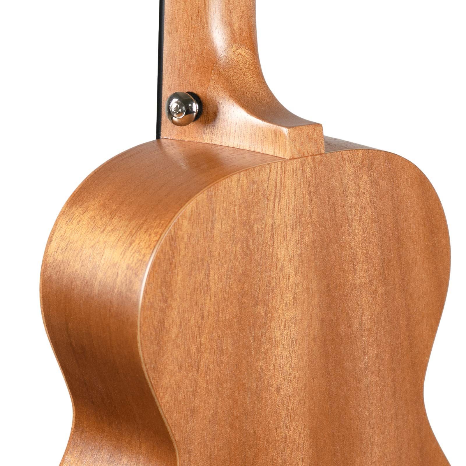 マホガニー単板ウクレレ セット23インチウクレレ収納バッグチューナー