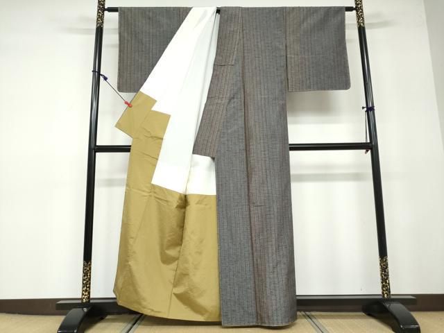 平和屋着物○上質な紬 霞文 正絹 逸品 未使用 DAAW5010ud