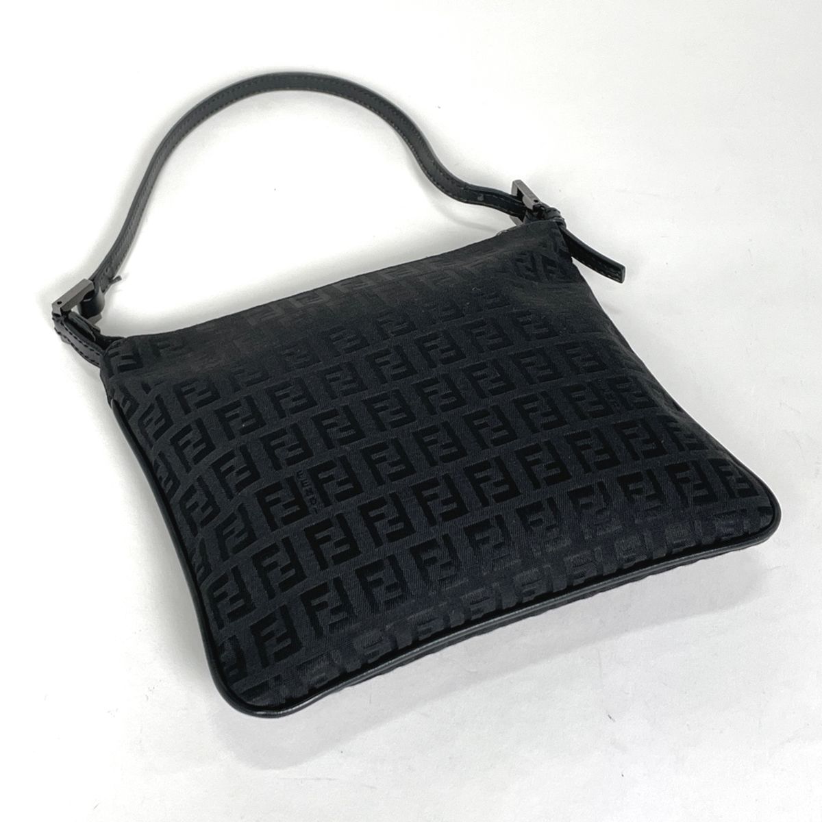 フェンディ FENDI バッグ ズッキーノ ロゴ柄 ブラック FENDI フェンディ】FFロゴ ズッキーノ ミニトートバッグ （黒