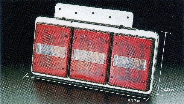 ＴＴＬ−１２０Ｂ型　３連テールランプ　リレー付　左右セット