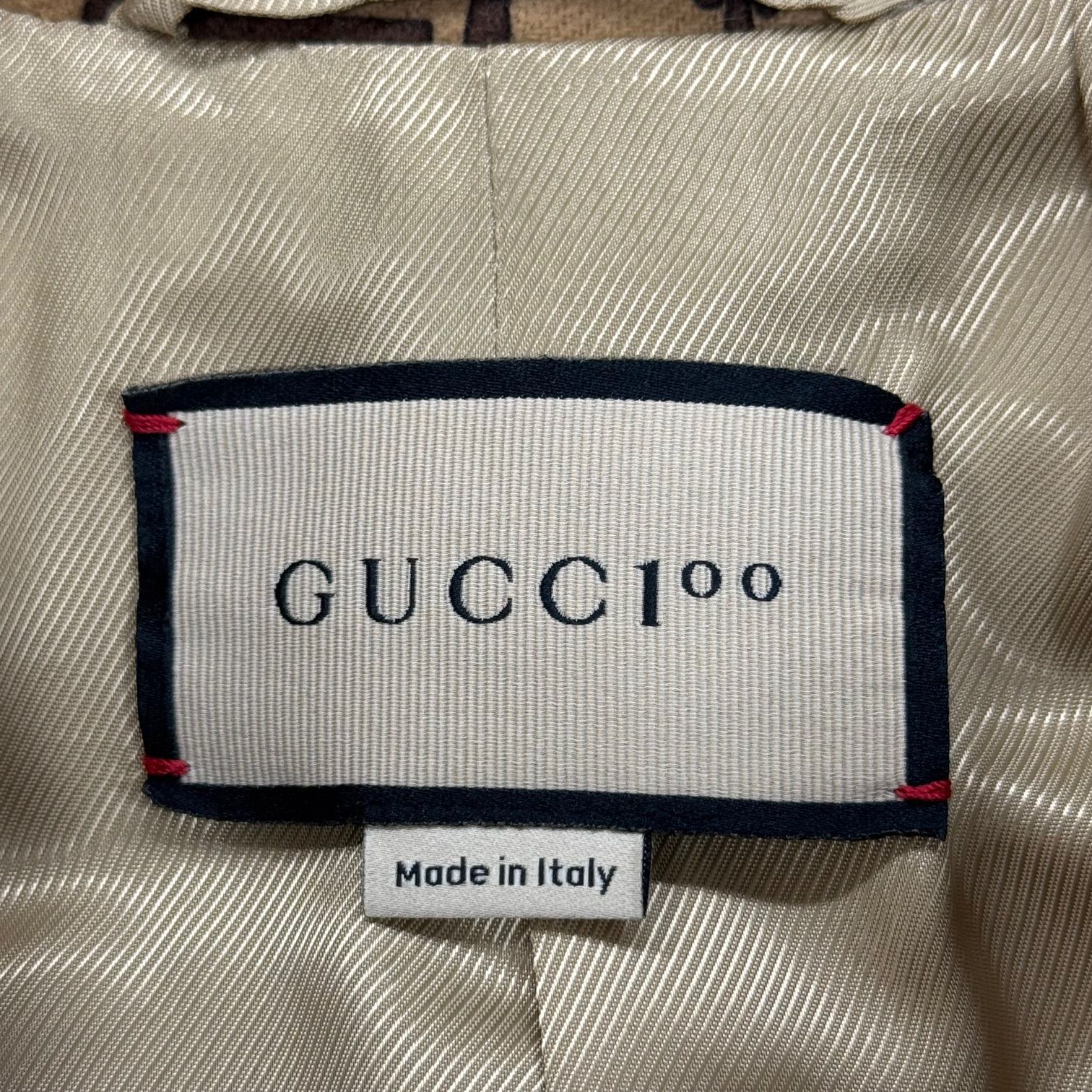 国内正規 GUCCI 22SS 100周年 Horsebit Print Coat ホースビットロング