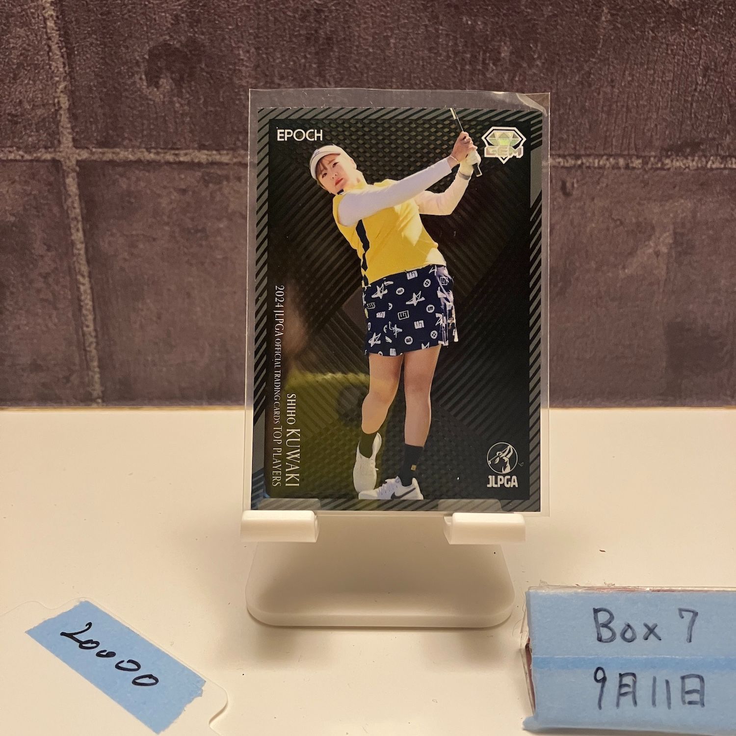 2025 EPOCH TOP PLAYERS 桑木志帆 5|5 JLPGA GEM ラストナンバー カード