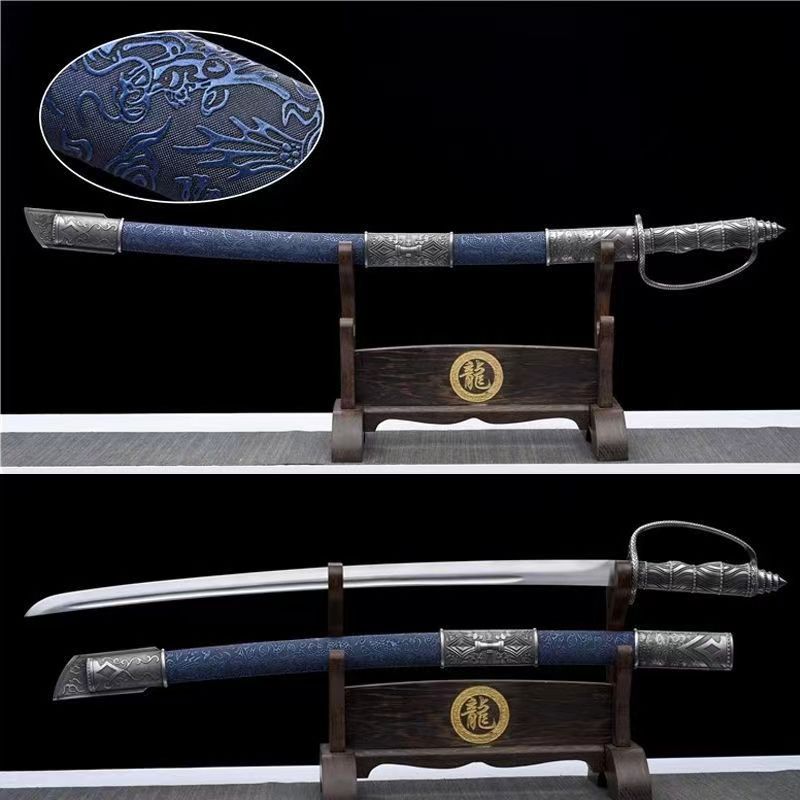 西洋騎士指揮剣 スプリングスチール一体鍛造 全長 101cm 硬木包