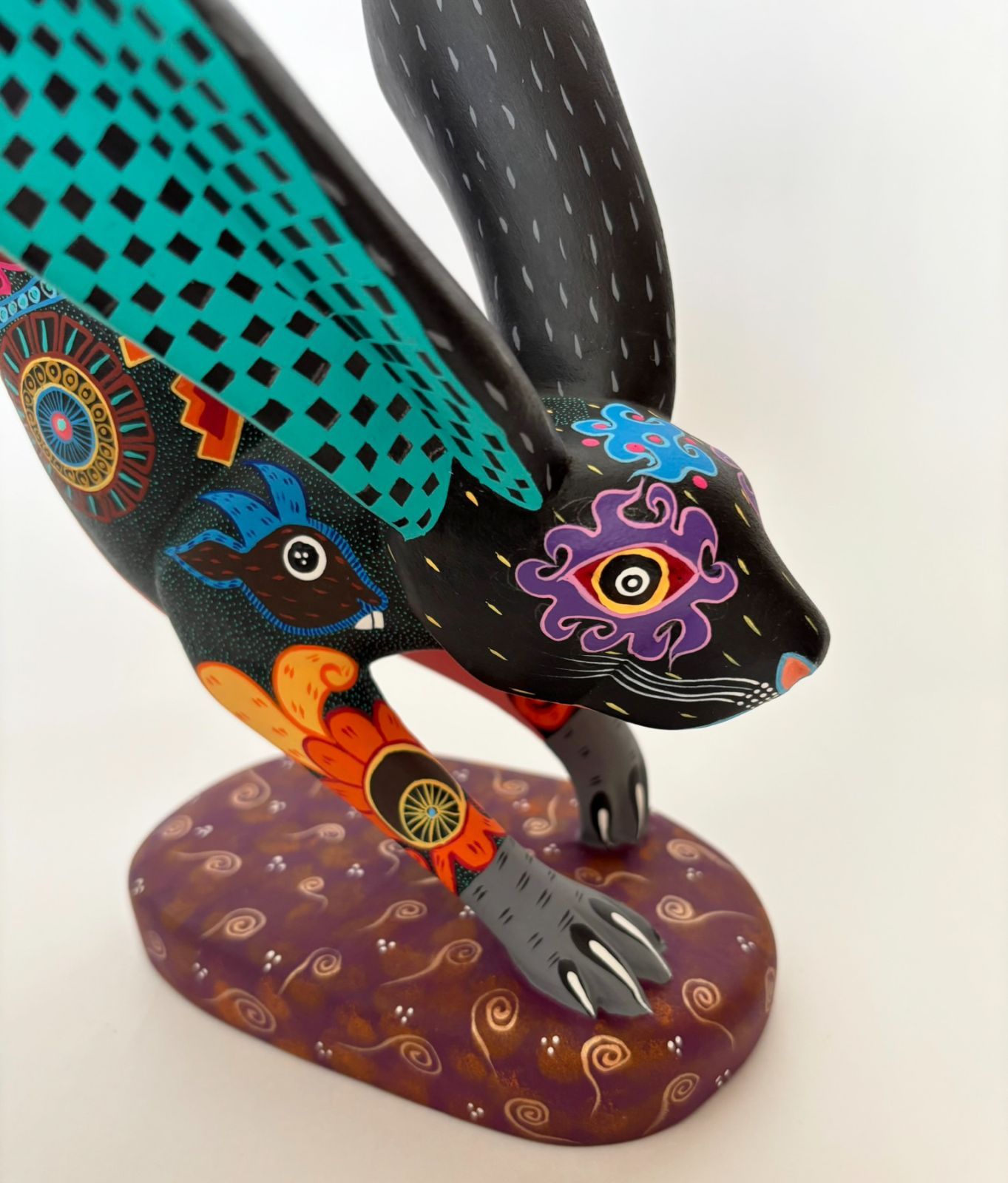 アレブリヘス メキシコ工芸品【サポテックデザインのウサギ】サイズ大