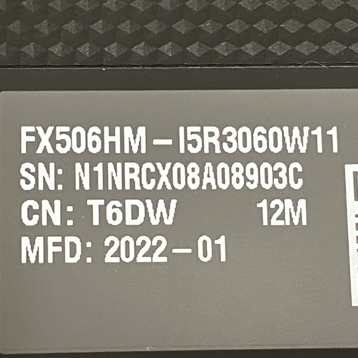 ASUS TUF Gaming F15 FX506HM ゲーミング PC i5 11400H 16GB SSD 512GB RTX 3060  Win11 ジャンク M9064112 - メルカリ