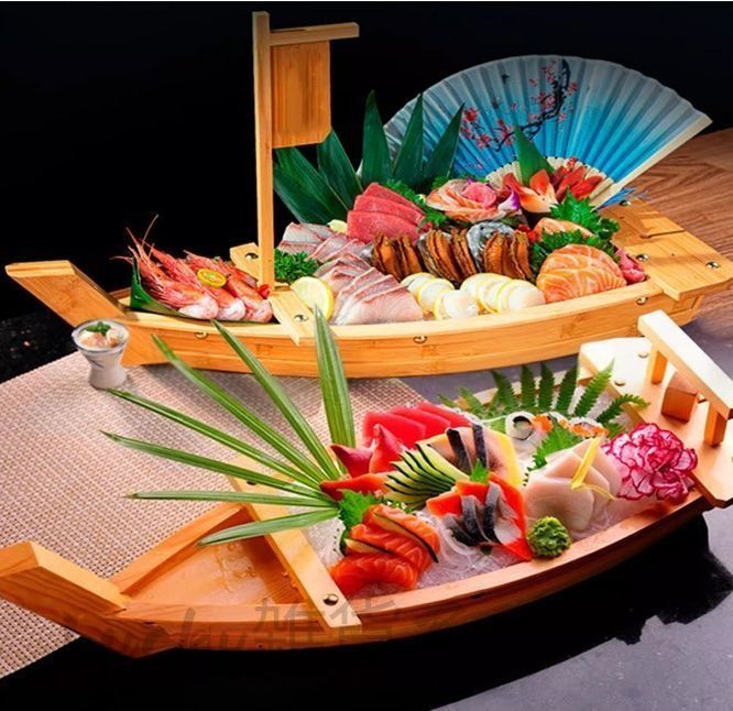 刺身盛り皿 和食器大皿 料理船 活造り 盛付け 盛器 料理飾り 舟