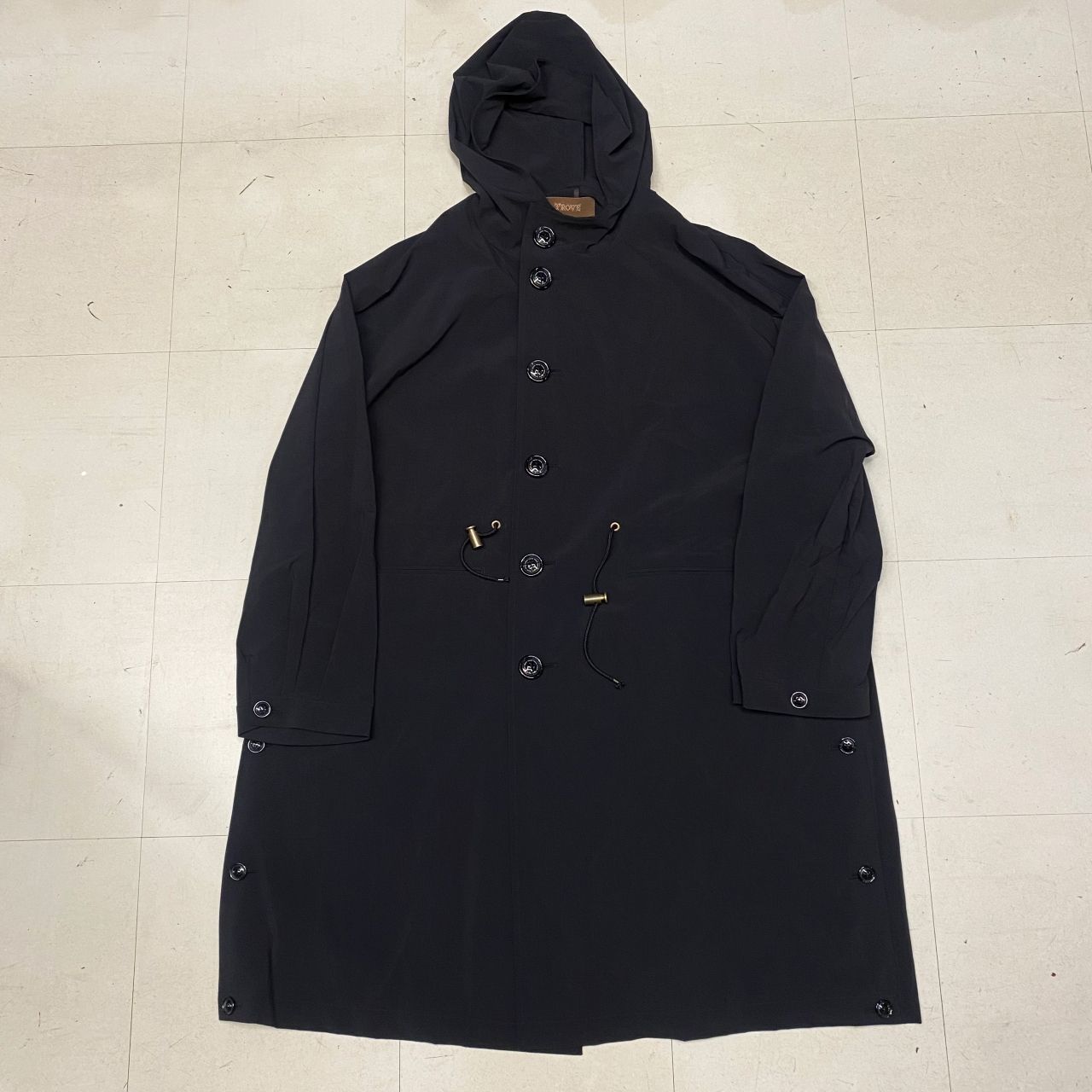 TROVE トローヴ 23AW VUORI DOLMAN COAT モッズコート ブラック size3 70COA04 中目黒R05