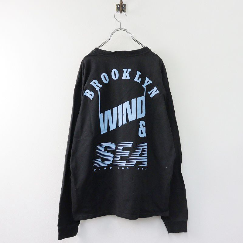 2021SS ウィンダンシー WIND AND SEA Bklyn-L/S Tee S/ブラック ブルックリン Tシャツ 長袖 ロゴ カットソー  メンズ【2400013764858】 - メルカリ