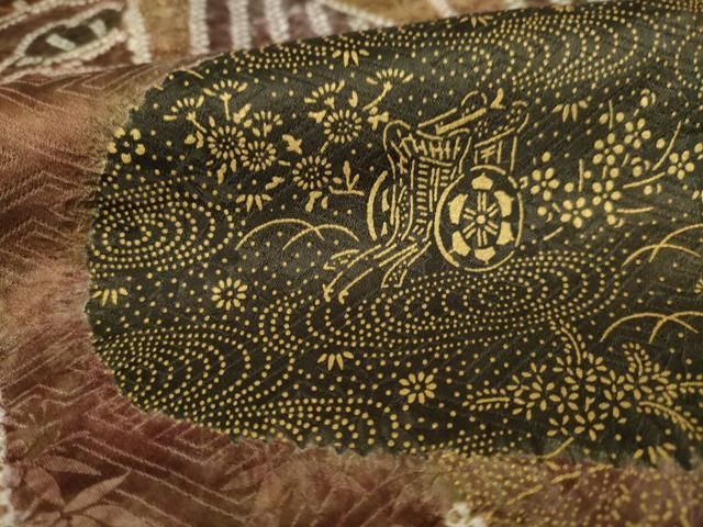 平和屋着物○訪問着 絞り 蔓帯花文 正絹 逸品 未使用 AAAZ3735ck