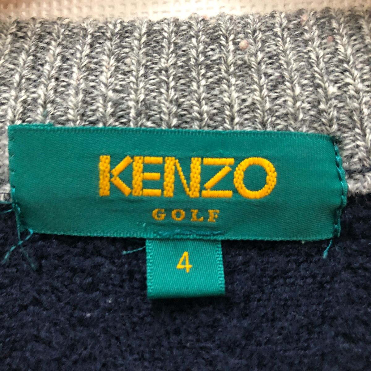 □□KENZO GOLF メンズ ニット サイズ4 ネイビー - evc.co.il