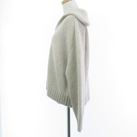 プランシー PLAN C 美品 カシミヤ混 セーラーカラー フーデッド V