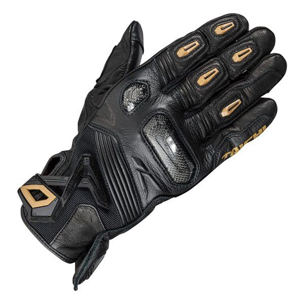 【新品】RS-Taichi  アールエスタイチ ラプター レザーグローブ BLACK/GOLD XXL RST441BK03XXL (2506819)