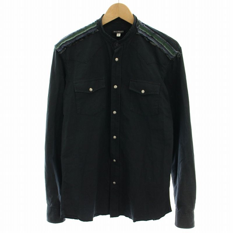バルマンオム フランネル ウエスタン シャツ 38 Balmain Homme - メルカリ