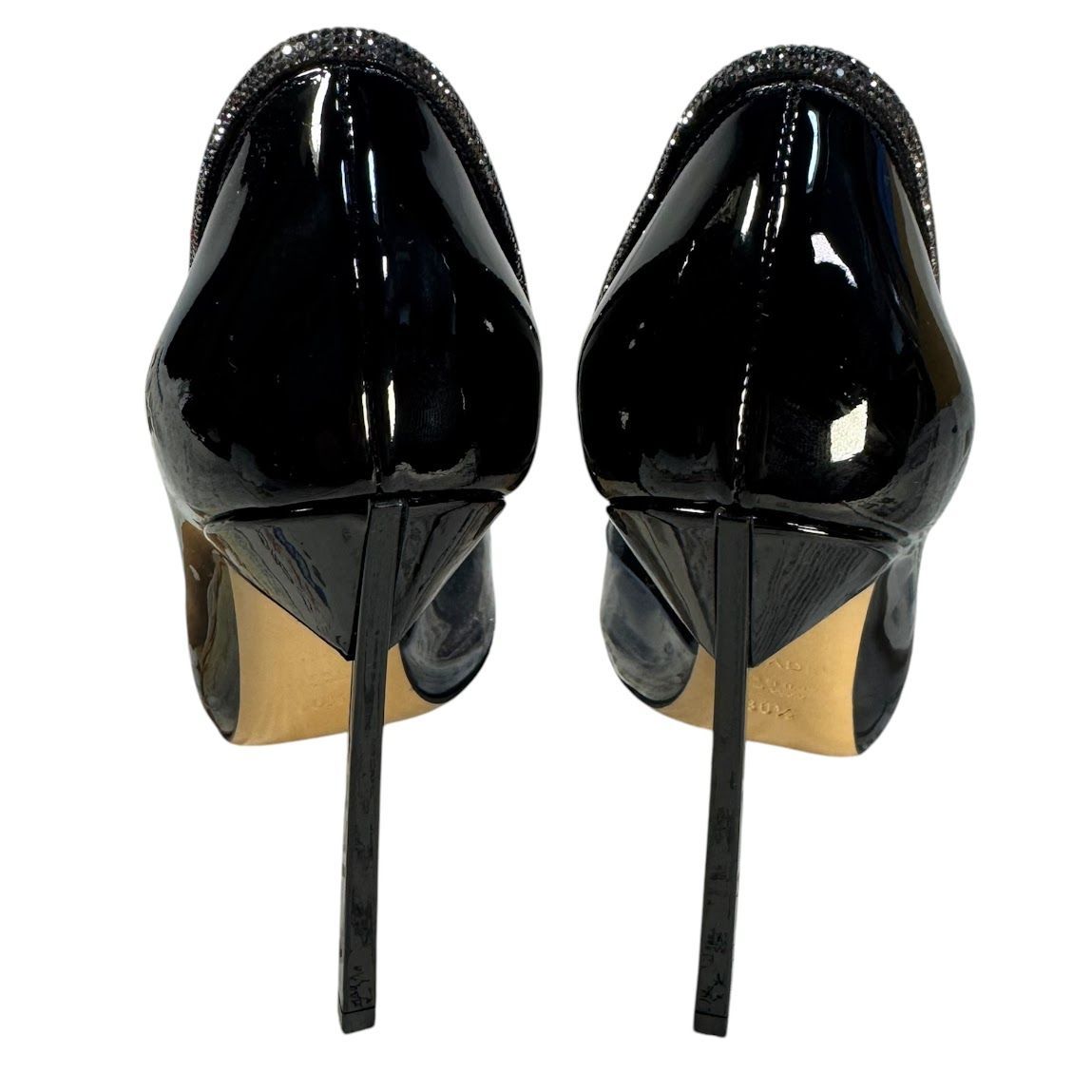 C317 【美品】 CASADEI カサデイ ハイヒール パンプス ブラック