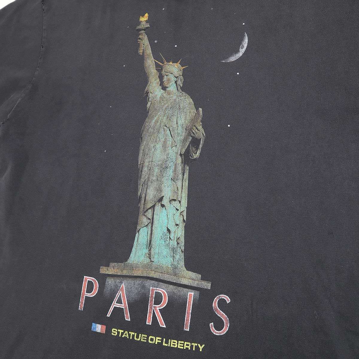 BALENCIAGA バレンシアガ 24AW Medium Fit T-Shirt PARIS LIBERTY 女神 