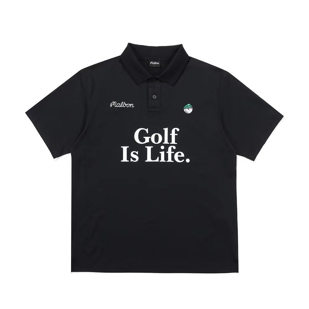 Malbon Golf マルボンゴルフ トップス 男女兼用 ポロシャツ 半袖