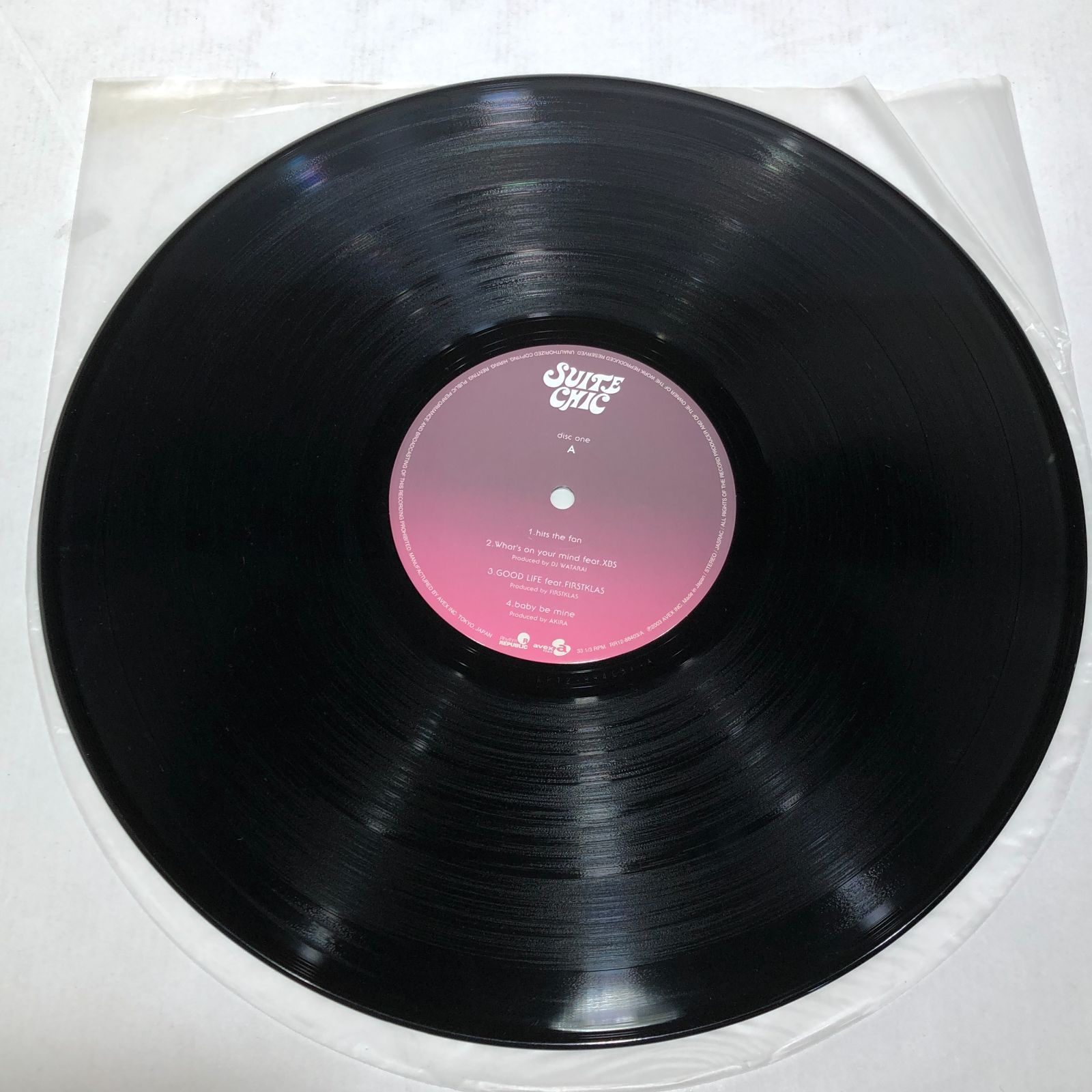 城東23-002】安室奈美恵 WHEN POP HITS THE FAN/SUITE CHIC LP 
