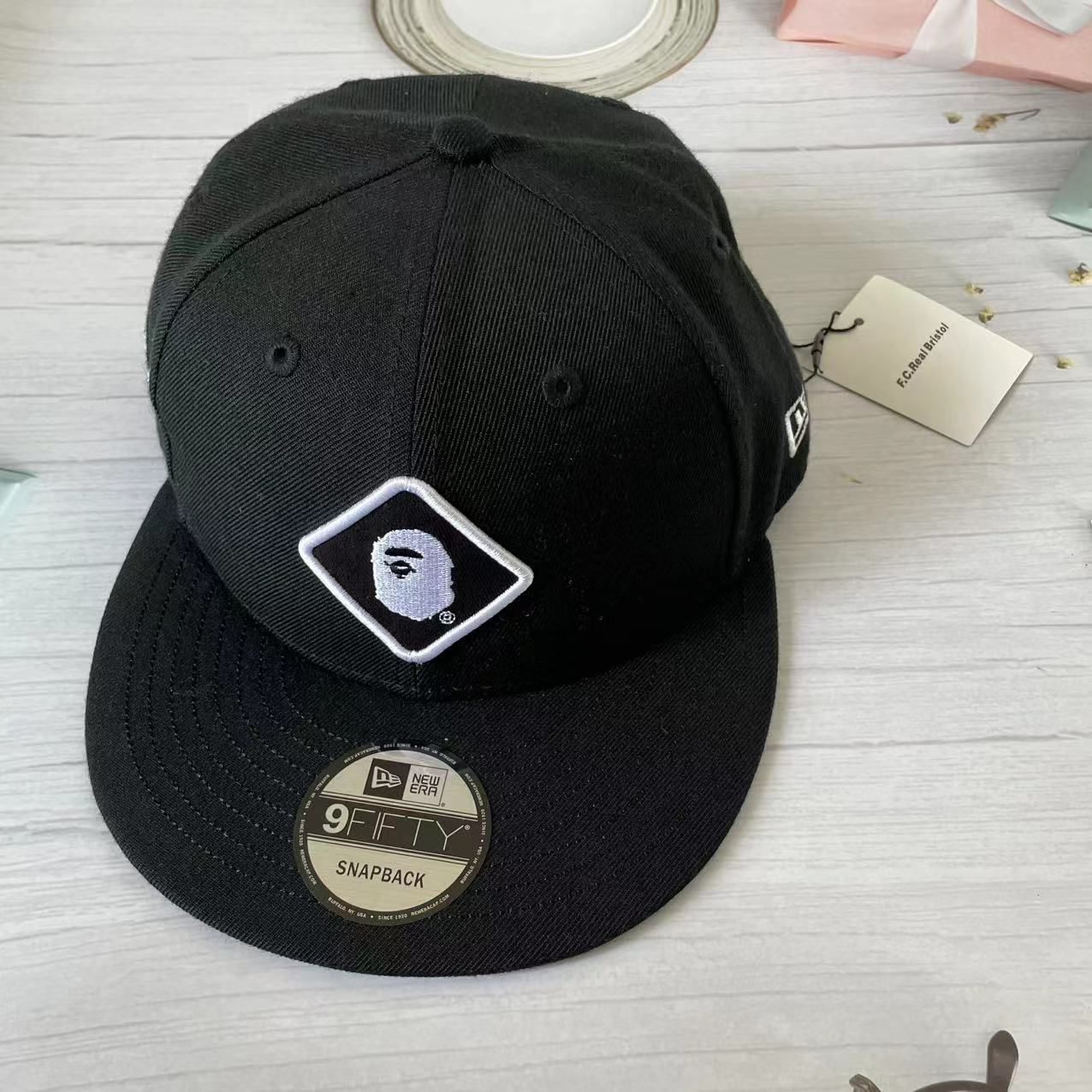 新品未使用】A Bathing Ape F.C.R.B. キャップ 黒 - メルカリ