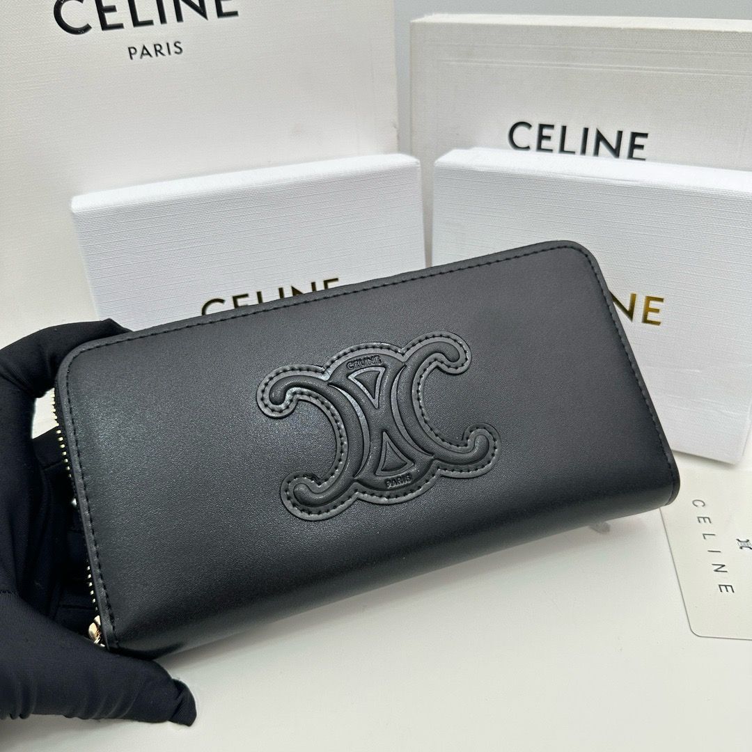 CELINE セリーヌ 財布 レディース 長財布 黒