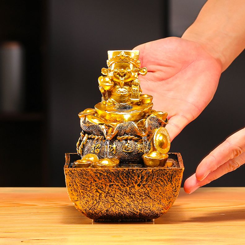 卓上噴水 黄金の鯉の魚のデスクトップの噴水の滝の装飾 ライト付き ポータブル 卓上 装飾 幸運と幸運の瞑想の滝 オフィス リビングル デスクトップ噴水  黄金の鯉の魚のデスクトップの噴水の滝の装飾 ライト付き ポータブル 卓上 装飾 幸運と幸運の瞑想の滝 オフィス リ ... 噴水 黄金の鯉の魚のデスクトップの噴水の滝の装飾 ライト付き ポータブル 卓上 装飾 幸運と幸運の瞑想の滝 オフィス リビングルーム