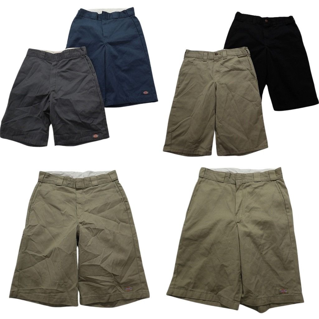 古着卸 ディッキーズ Dickies ワーク ショートパンツ セルフオンポケット 8枚セット メンズ 30 |32 グレー 古着 NA4804