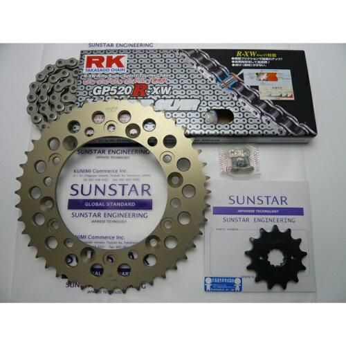 4営業日で発送 SUNSTAR サンスター スプロケット＆チェーンキット 品番 KR31802 XL DEGREE DEGREE 91-98 サイズ 520