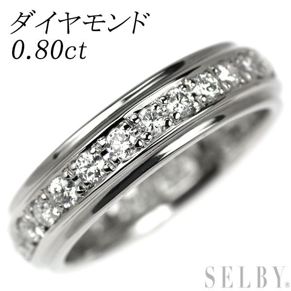Pt900 ダイヤモンド リング 0.80ct フルエタニティ - メルカリ