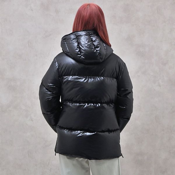 【美品】デュベティカ ダウンジャケット フード付き ブラック サイズ40