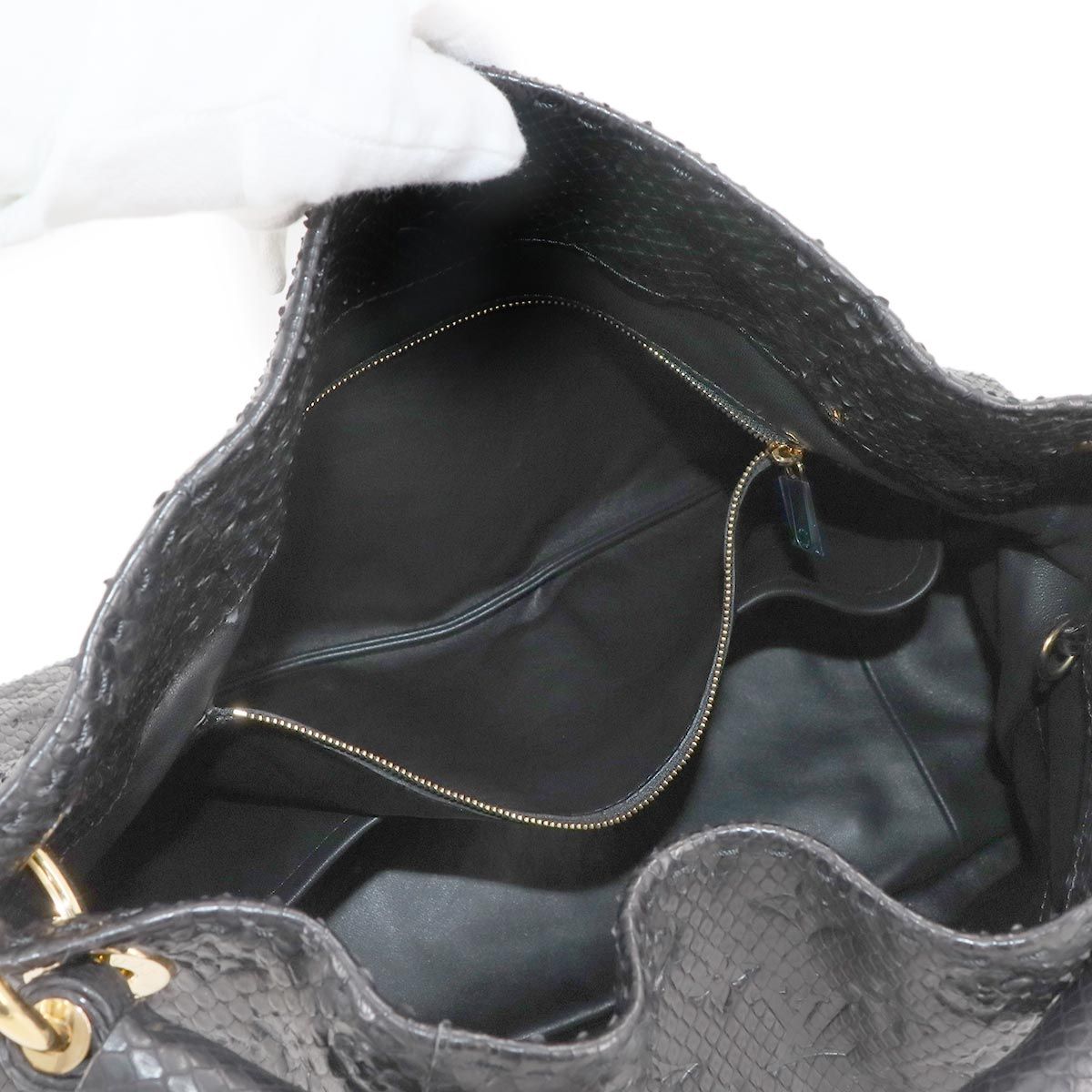 ♥ 展示品 ルイ ヴィトン LOUIS VUITTON パイソン モノグラム アーツィー MM ショルダー バッグ エキゾチックレザー ノワール 90294383 WWW_SUPERTOOLSSHOP_NL