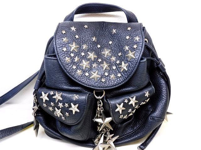 ♡JIMMY CHOO♡ ミニリュック　スタースタッズ ☆すぐ届く☆JimmyChoo ジミーチュウ 星スタッズ レザーリュック