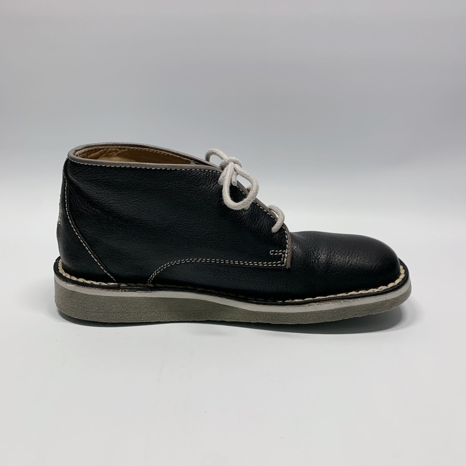  カステルバジャック レザー ハイカット スニーカー ブラック 22.5 黒 スニーカー 靴