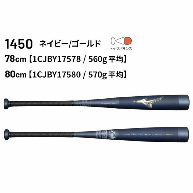 送料無料 ミズノ 野球 バット 少年 軟式用 FRP製 mizuno ビヨンドマックスレガシー ジュニア 78cm 80cm トップバランス  バットケース付き 子ども 少年野球 軟式野球 ベースボール 野球用品/1CJBY175 - メルカリ