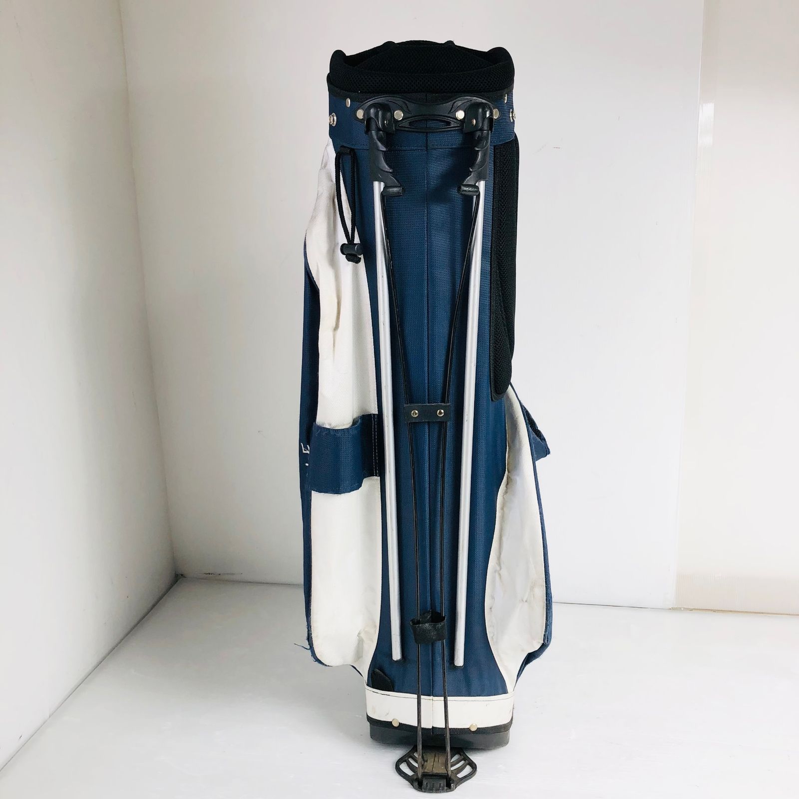ユナイテッドアローズ ネイビー キャディバッグ ゴルフバッグ ゴルフ 初心者 新品未使用】ユナイテッドアローズゴルフ キャディバッグ